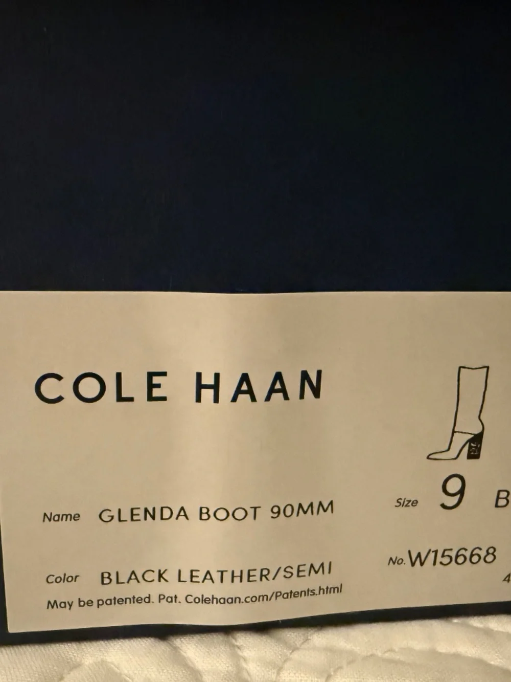 Brand new Cole Haan Glenda boot size 9 black